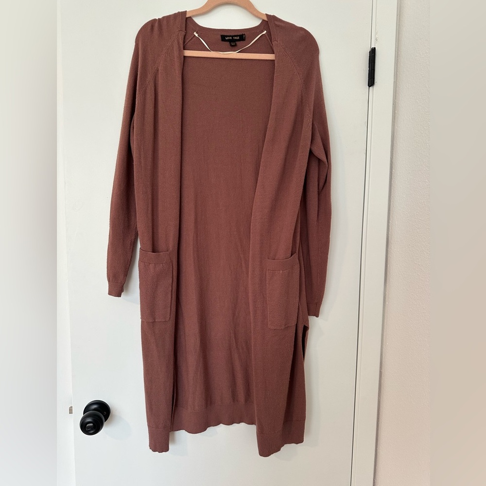 Love Tree Women's Mauve Cardigan